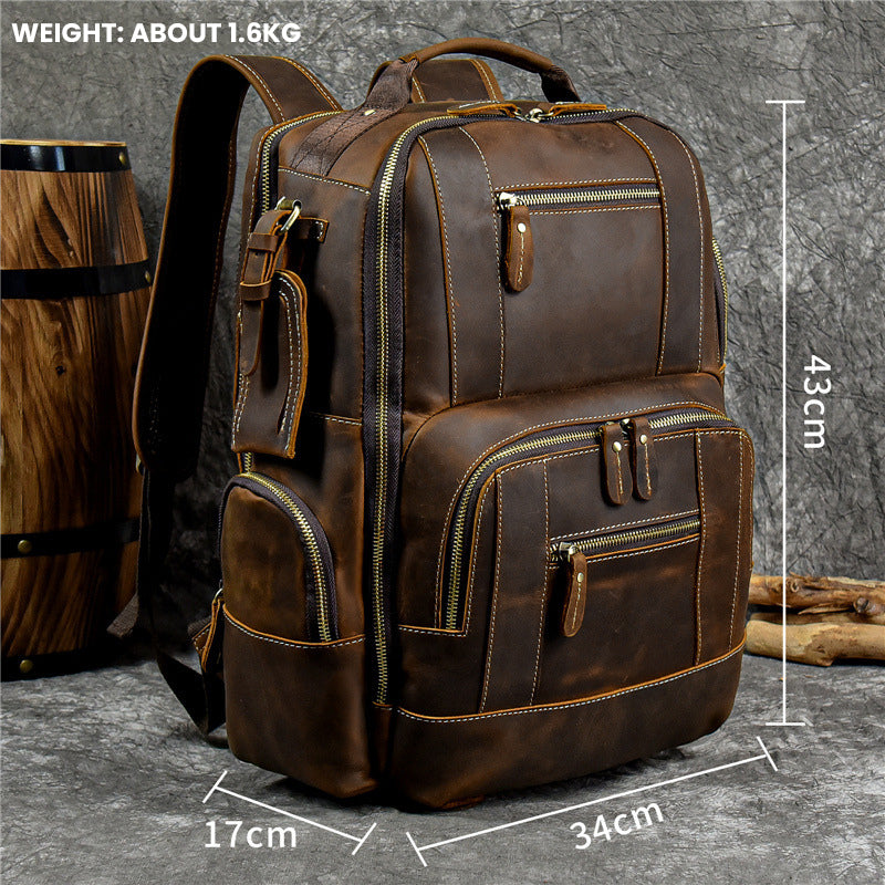 The Vintage™ Pro Backpack by Camel Mountain – 20L, Fits up to 16" Laptop