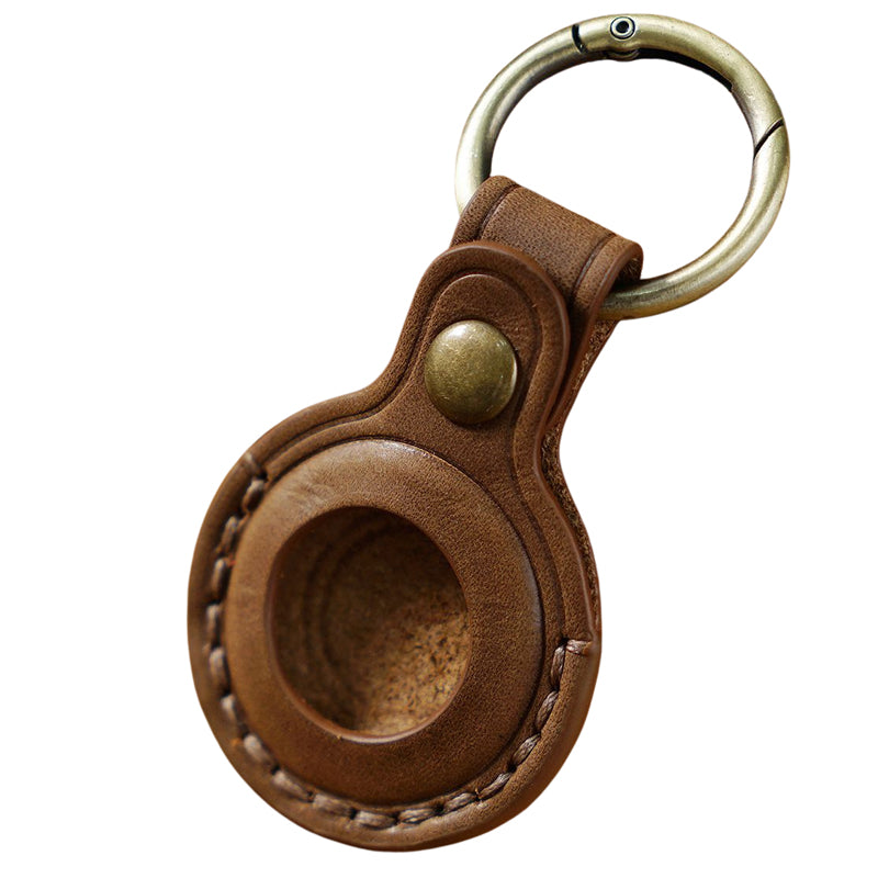 The Byzoril™ Apple AirTag Case by Camel Mountain – Ultra-Slim Leather Protection