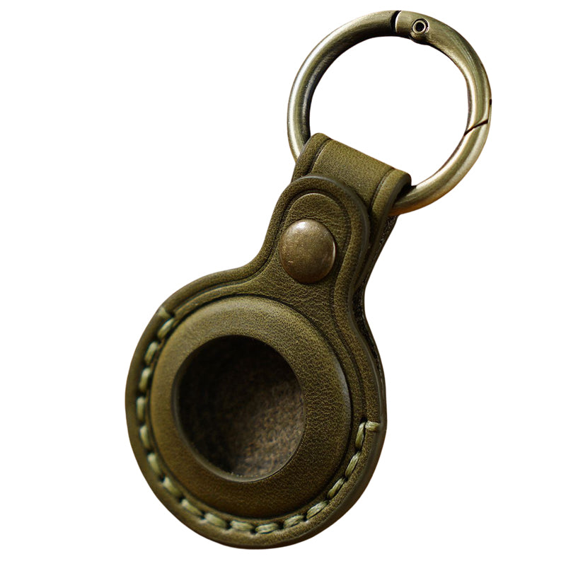 The Byzoril™ Apple AirTag Case by Camel Mountain – Ultra-Slim Leather Protection