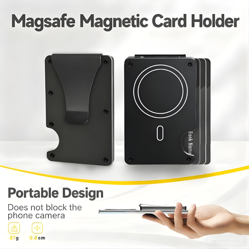 The Zynkaros™ Luxe Wallet by Camel Mountain – Ultra-Slim Magnetic RFID Wallet