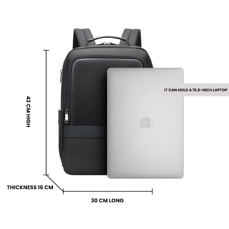 35l backpack fit 16 inch laptop Terra Made from durable microfiber PU and polyester WITZMAN Travel Backpack for Men