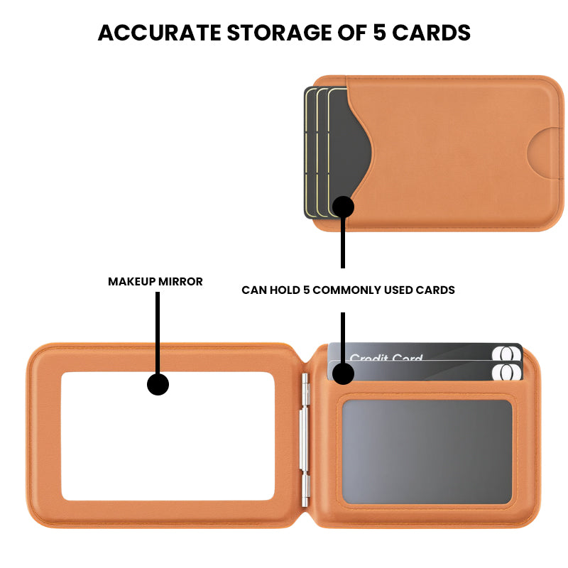 The Xyraleth™ Fusion Wallet by Camel Mountain – 0.33L, MagSafe Mirror Card Holder