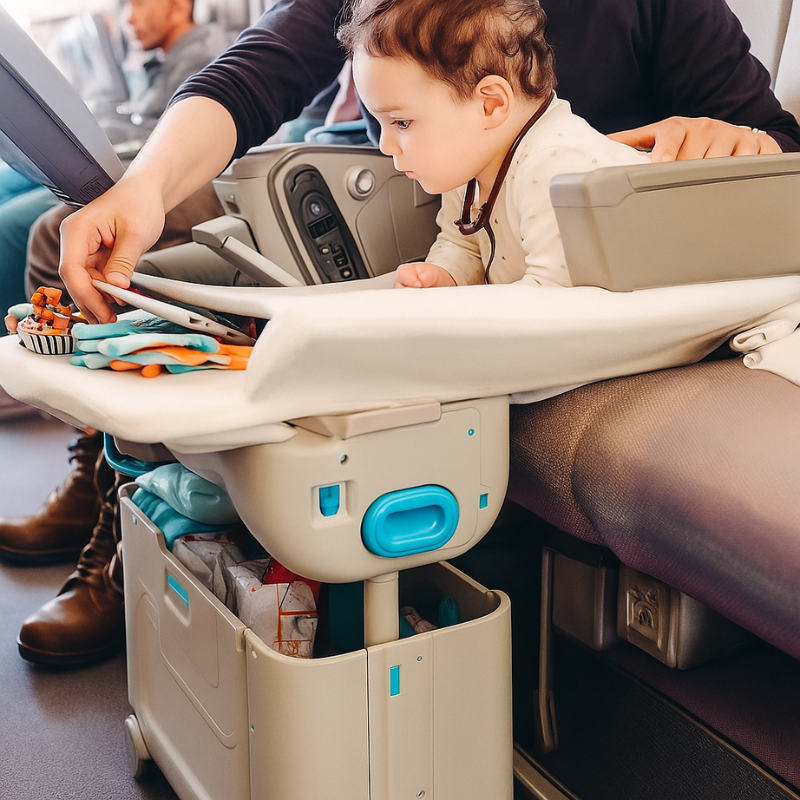 The JetRider™ Travel Bed Suitcase by Camel Mountain – 20L, Multifunctional Ride-On for Kids