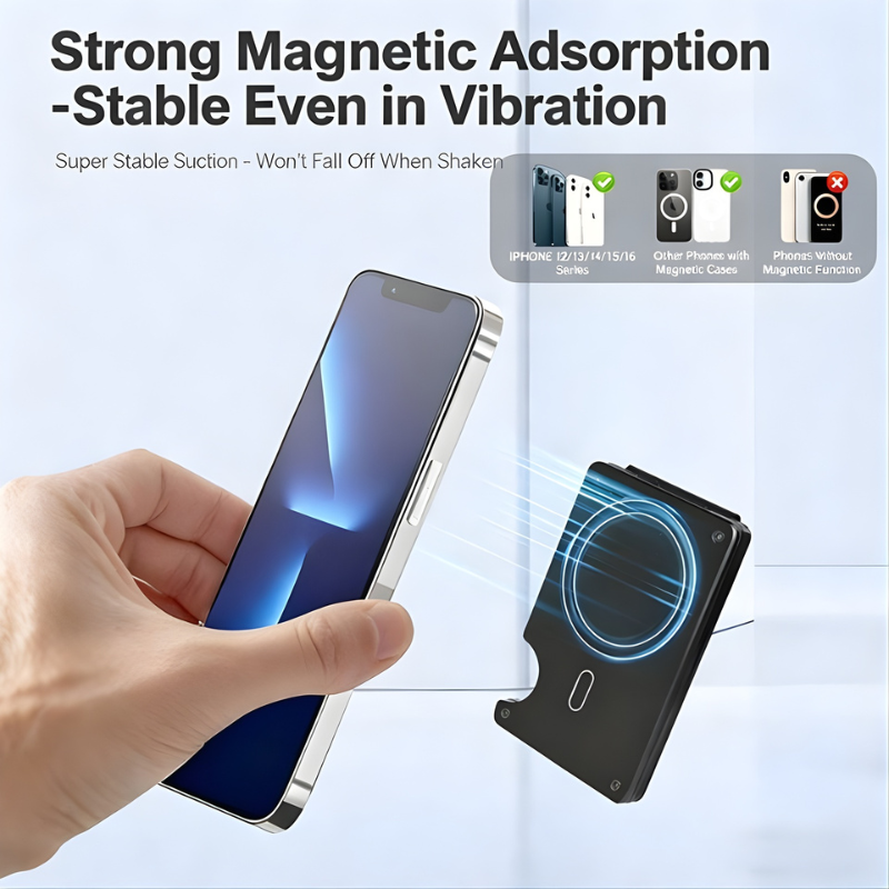 The Zynkaros™ Luxe Wallet by Camel Mountain – Ultra-Slim Magnetic RFID Wallet