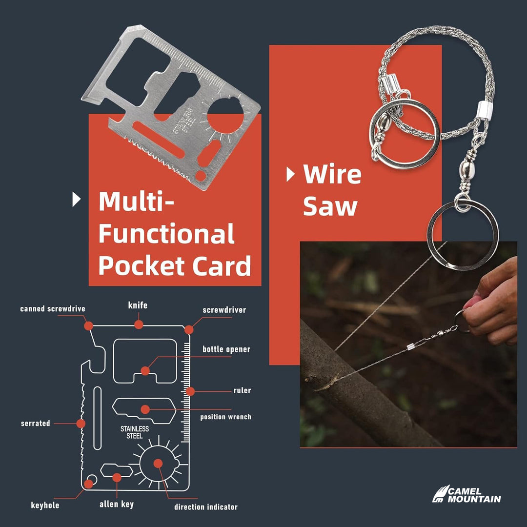 The Zoryon™ Premium Survival Tool Kit – 12-in-1 Tactical Outdoor Gear by Camel Mountain