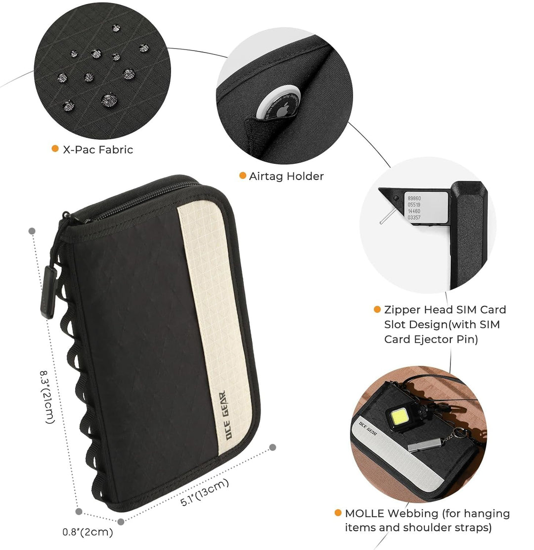 The Quorlan™ Luxe Bag by Camel Mountain – 1L, Ultra Slim Travel Organizer