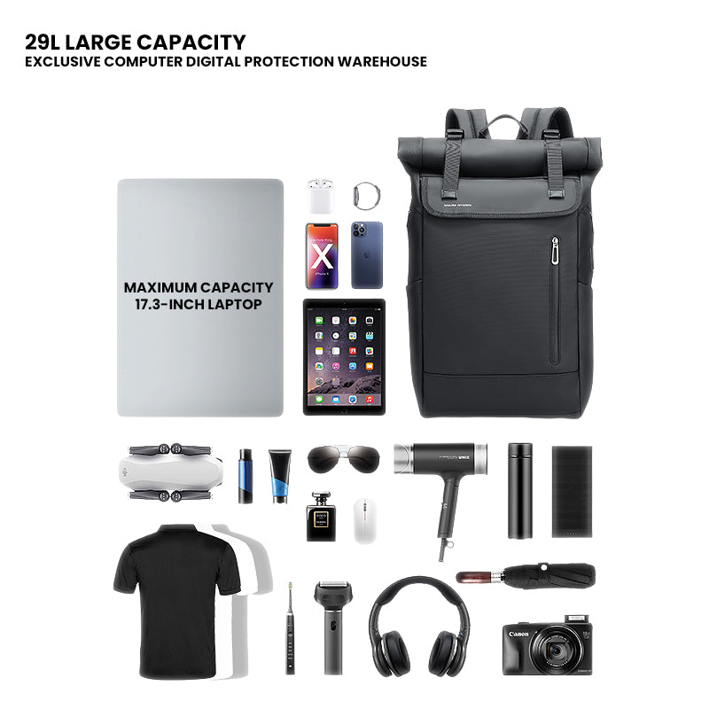 The Kynthera™ Edge Backpack by Camel Mountain – 35L, Fits 17.3" Laptop