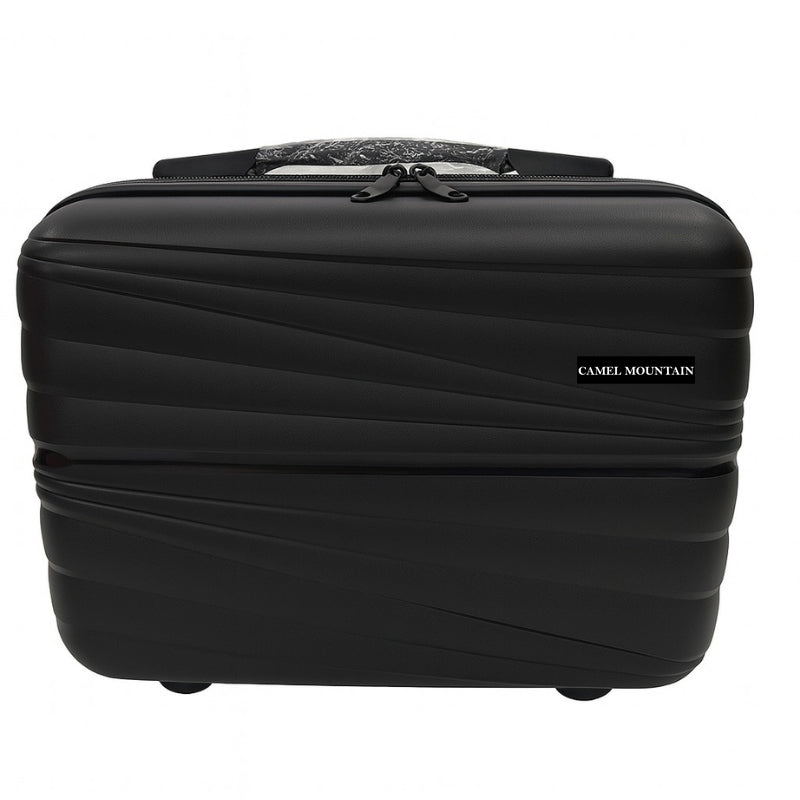 Camel Mountain® INFINITY – Unbreakable 14” Travel Beauty Case with Handle Strap