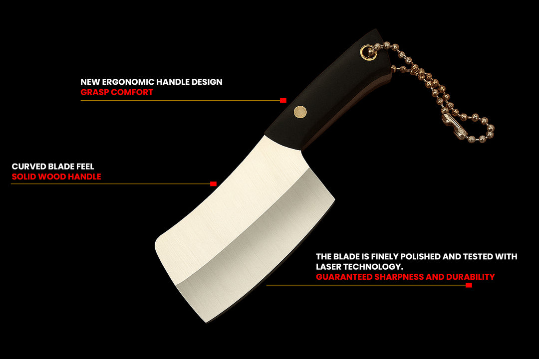 The Kyvaris™ Luxe Knife Keychain by Camel Mountain – Outdoor-Use Mini Knife Only