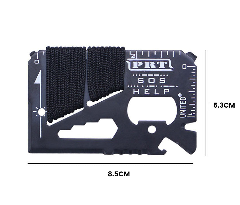 The Polaryx™ Luxe Card Knife by Camel Mountain – Premium 14-in-1 Tool in Pocket Size