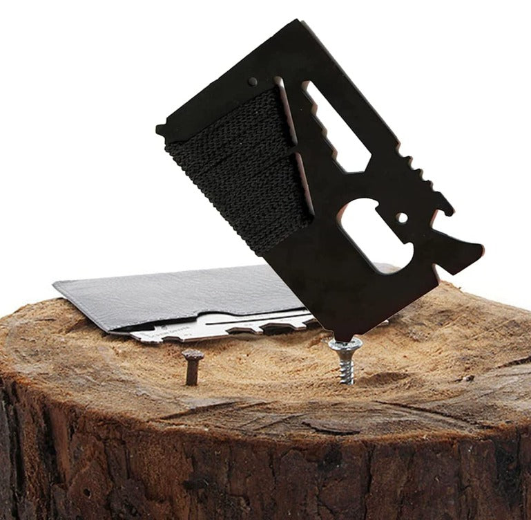 The Polaryx™ Luxe Card Knife by Camel Mountain – Premium 14-in-1 Tool in Pocket Size