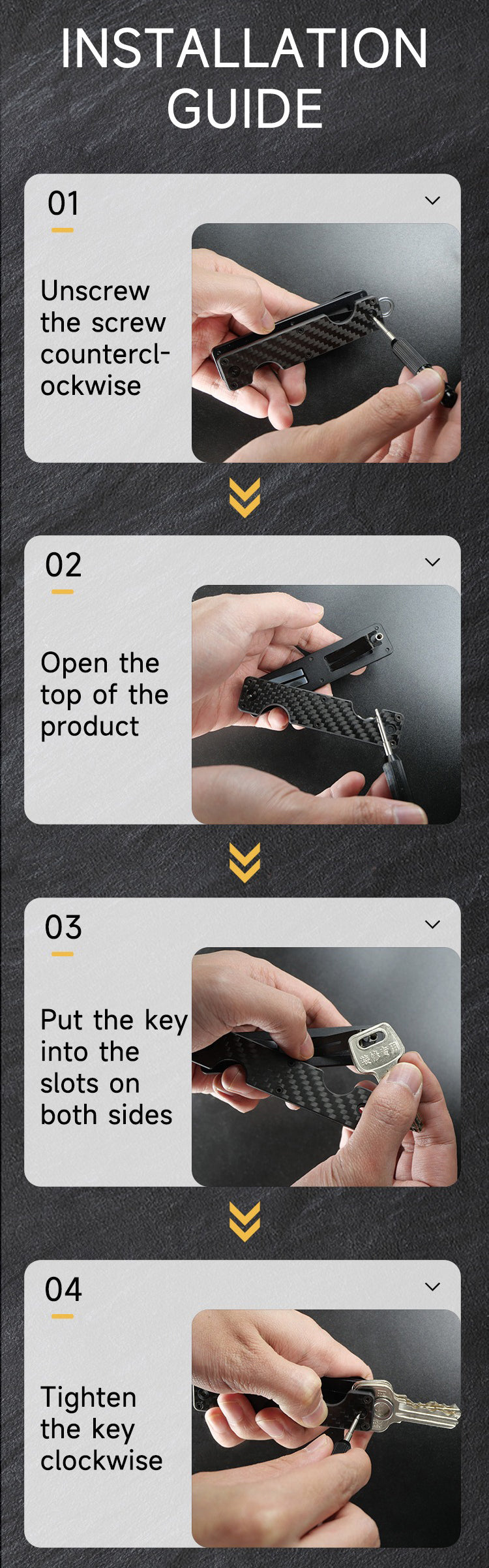 The Oxeneris™ Luxe Keychain by Camel Mountain – Ultra-Slim EDC Organizer