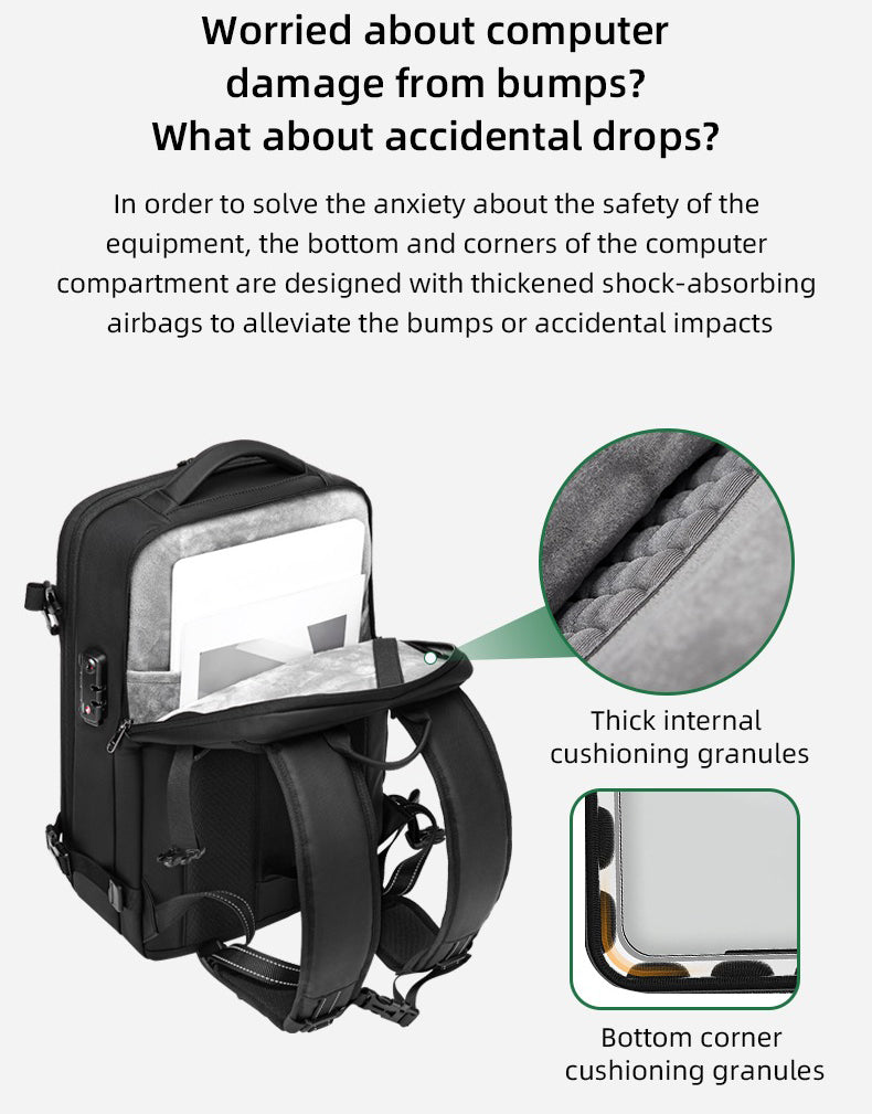 The Inthyros™ Quantum Backpack by Camel Mountain – 35L, Fits 17" Laptop