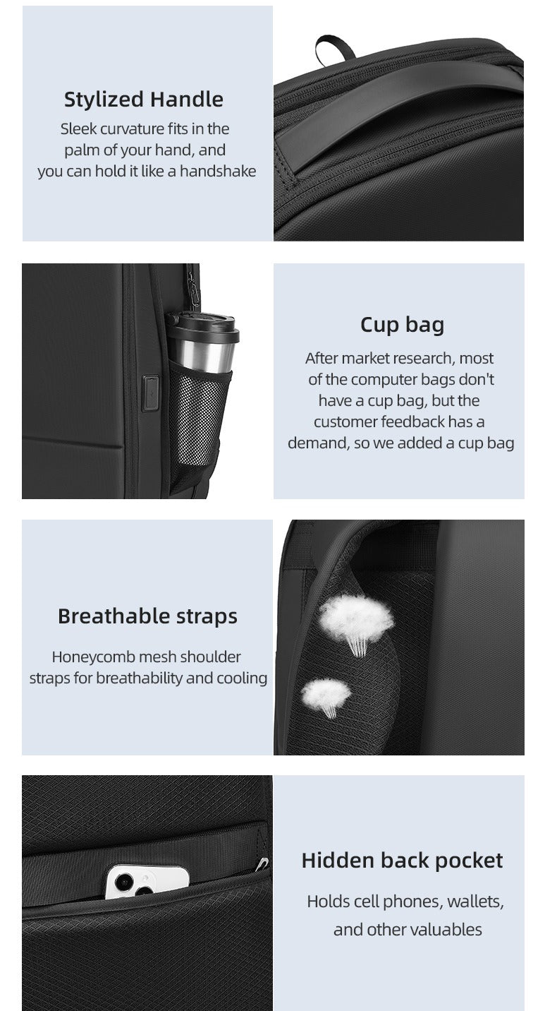 The Zenquor™ ProX Backpack by Camel Mountain – 20L, Fits 16" Laptop