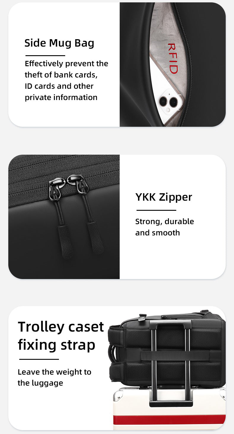 The Inthyros™ Quantum Backpack by Camel Mountain – 35L, Fits 17" Laptop