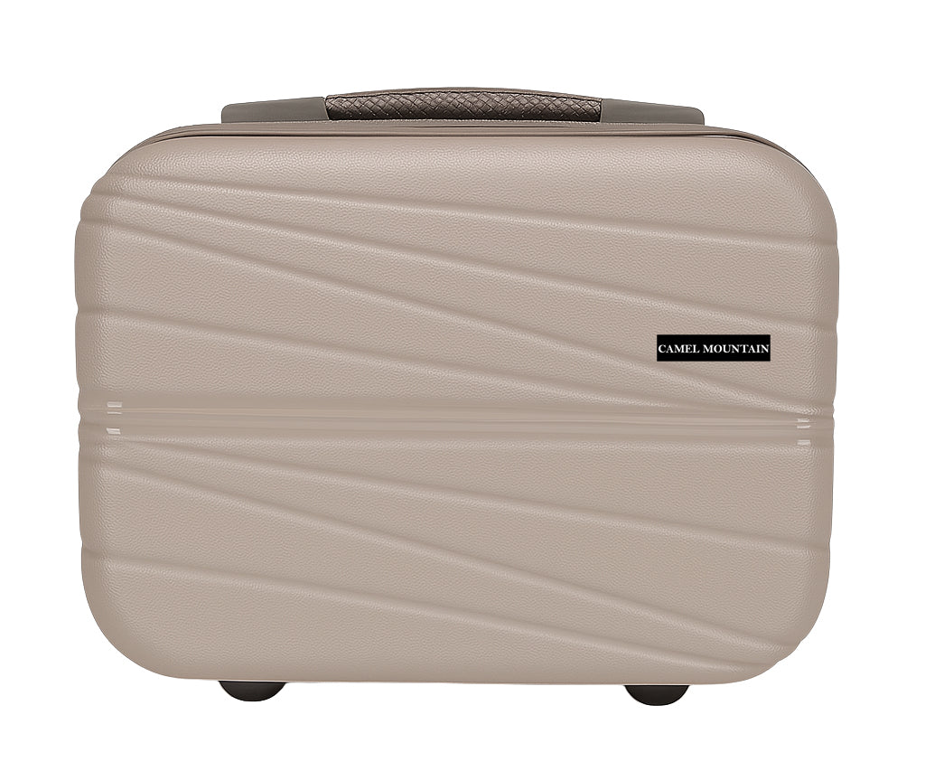 Camel Mountain® INFINITY – Unbreakable 14” Travel Beauty Case with Handle Strap
