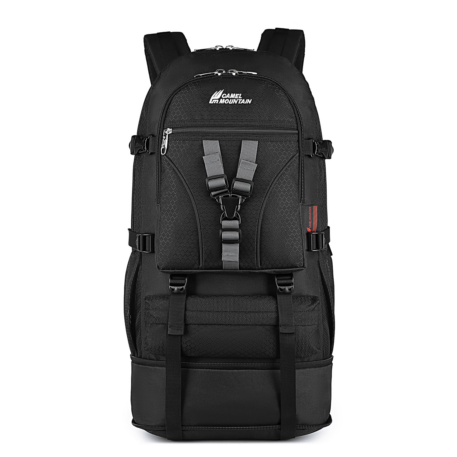 Expandable XL Backpack by Camel Mountain® – 50+5 Liters, Rugged