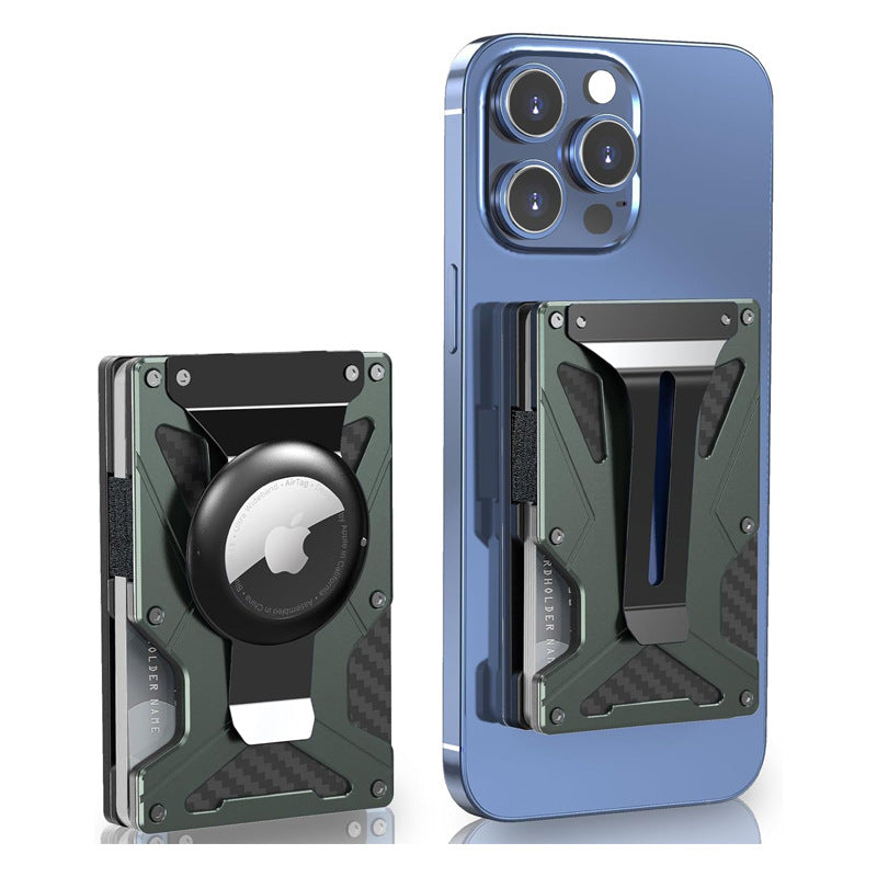 The Zayliron™ ProX Wallet by Camel Mountain – 0.08L, Ultra-Slim Magnetic Metal Wallet