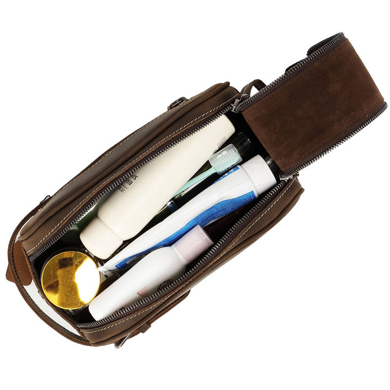 The Elvionox™ ProX Hand Bag by Camel Mountain – 2L Genuine Leather Travel Organizer