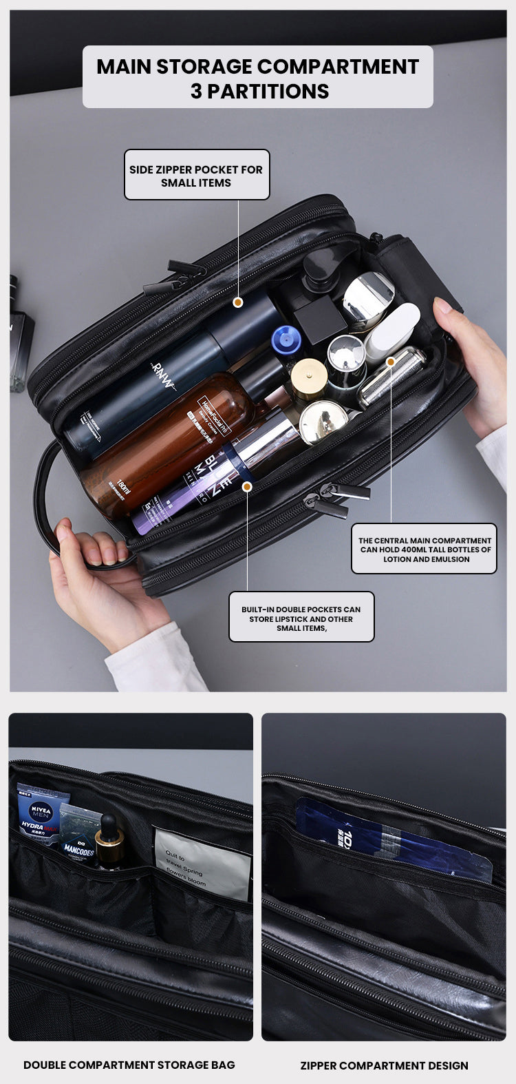 The Everkit™ – The Lifetime Toiletry Bag by Camel Mountain – 6L