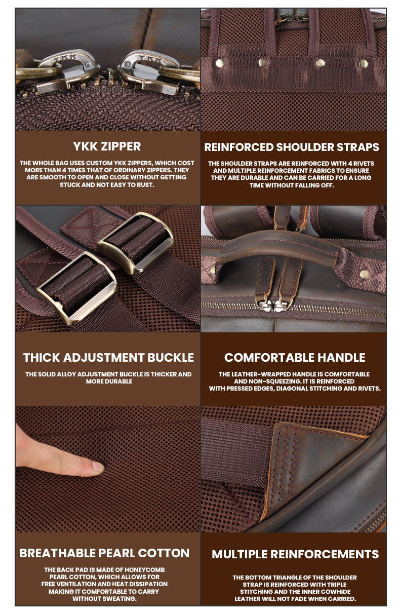 The Ultrynox™ Exclusive Backpack by Camel Mountain – 35L, Fits 16" Laptop