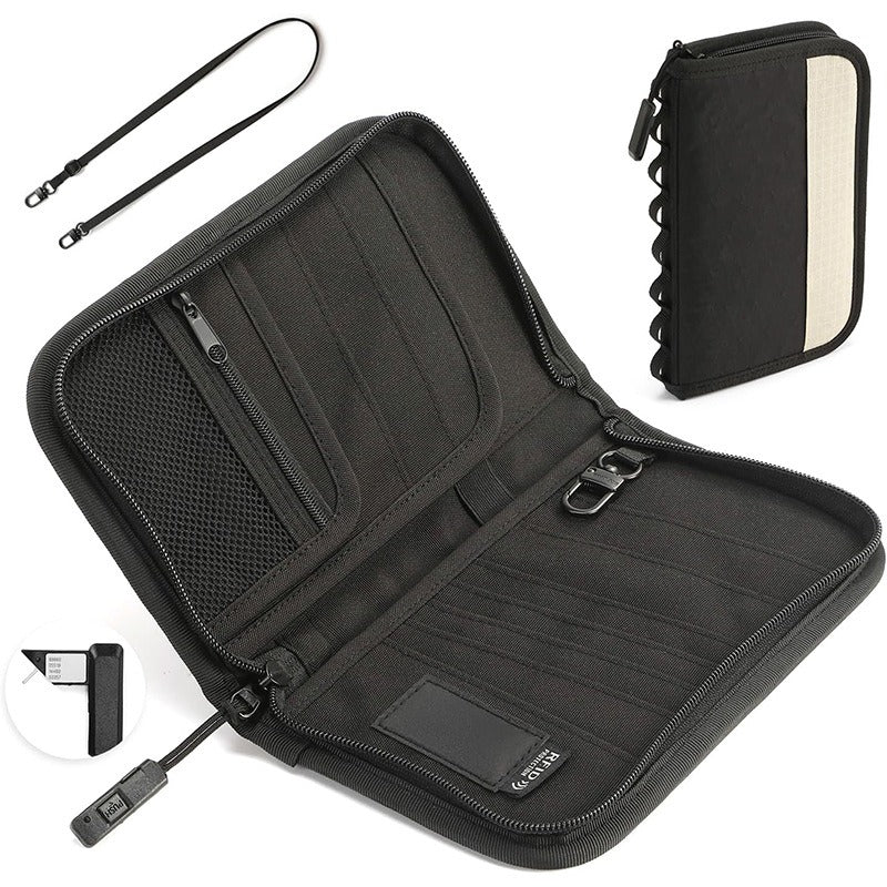 The Joryx™ Max Bag by Camel Mountain – 1L RFID Anti-Theft Passport Organizer