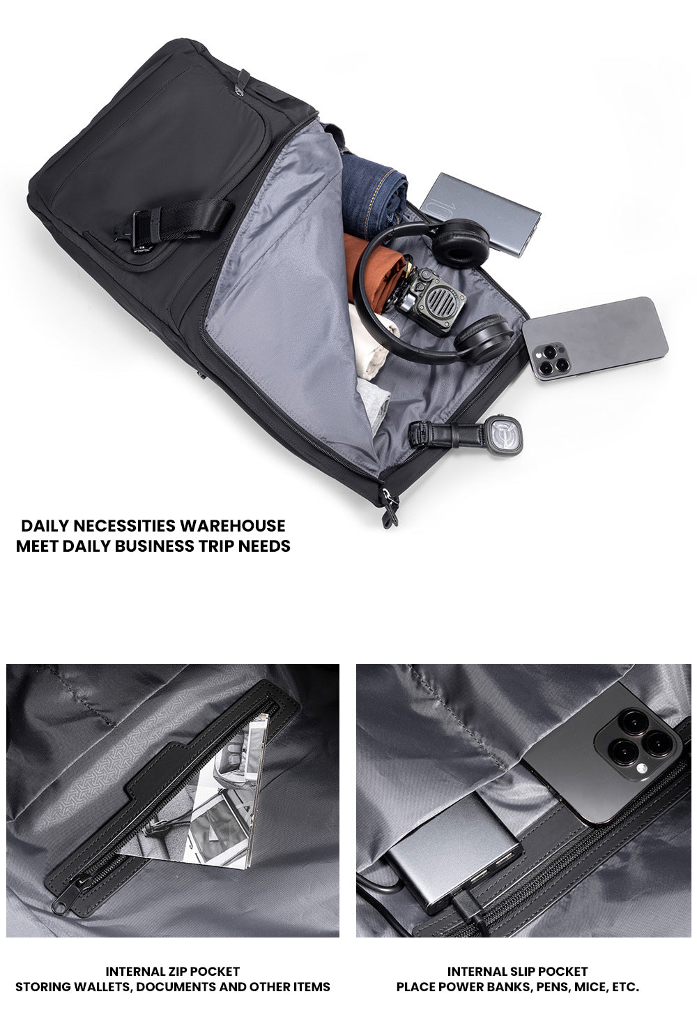 The Tranylix™ Exclusive Backpack by Camel Mountain – 35L, Fits 16" Laptop