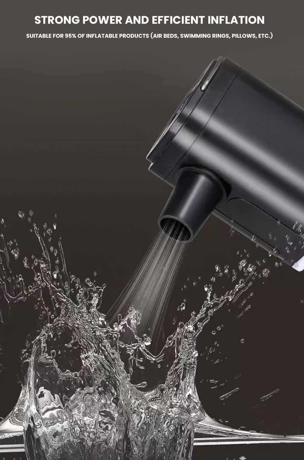 The Solaro™ Air Pump by Camel Mountain – Portable Wireless Air Pump