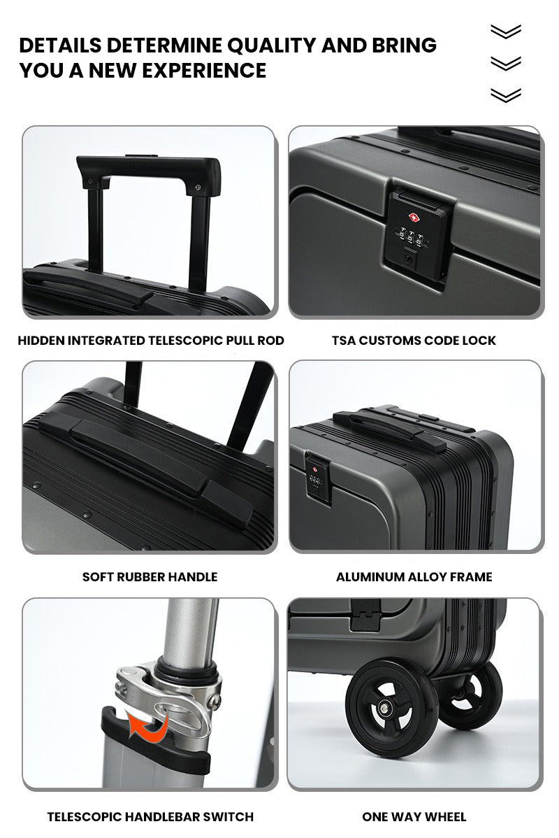 The Strenox™ Pro – Electric Ride-On Smart Luggage