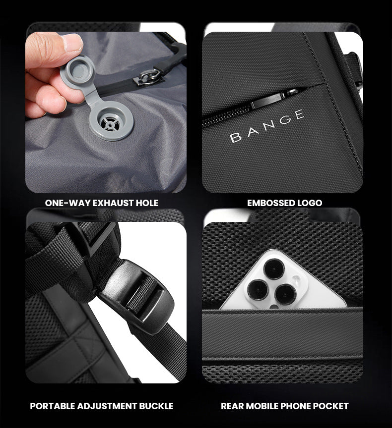 The Korvinor™ Supreme Vacuum Backpack by Camel Mountain – 28L (Expands to 40L), Fits 16" Laptop