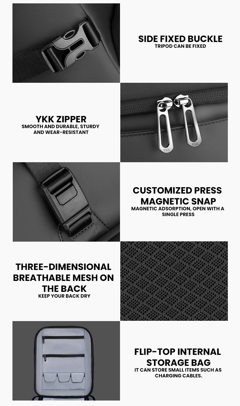 The Veraxil™ Luxe Backpack by Camel Mountain – 30L, Fits 16" Laptop