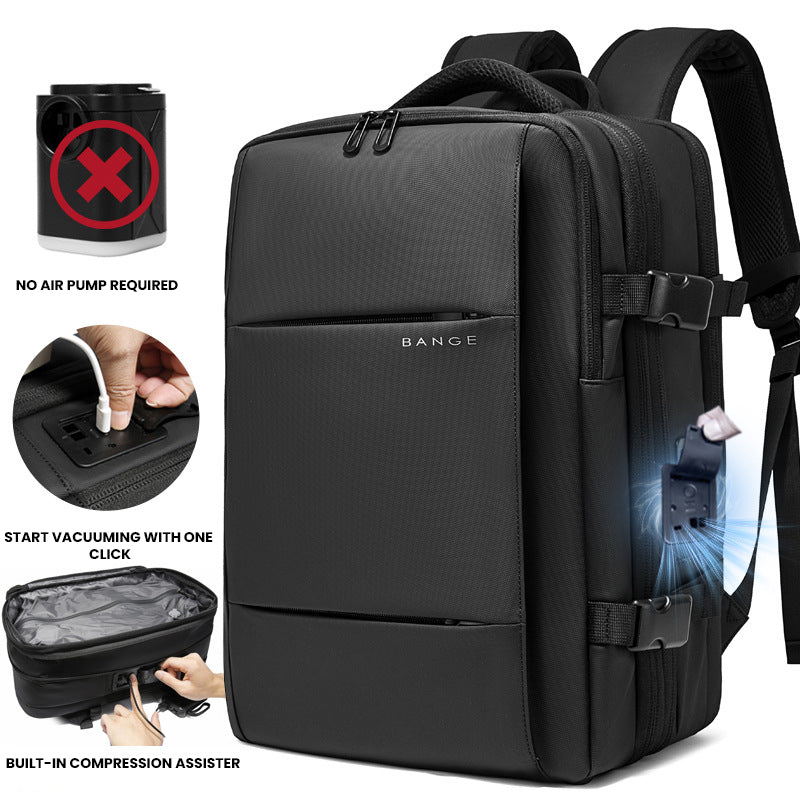 The Korvinor™ Supreme Vacuum Backpack by Camel Mountain – 28L (Expands to 40L), Fits 16" Laptop