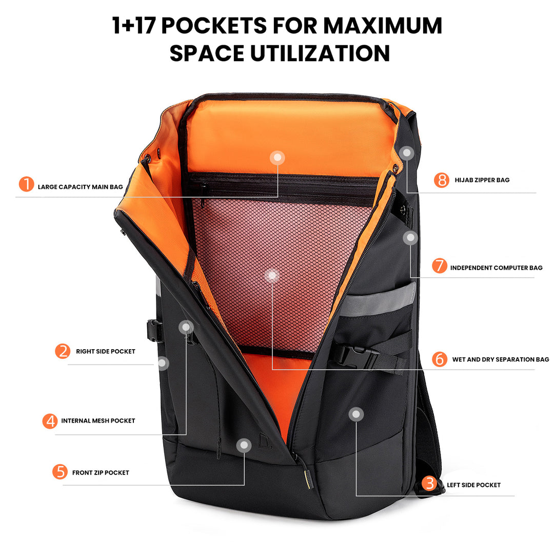 The Entheral™ Fusion Backpack by Camel Mountain – 35L, Fits 17" Laptop