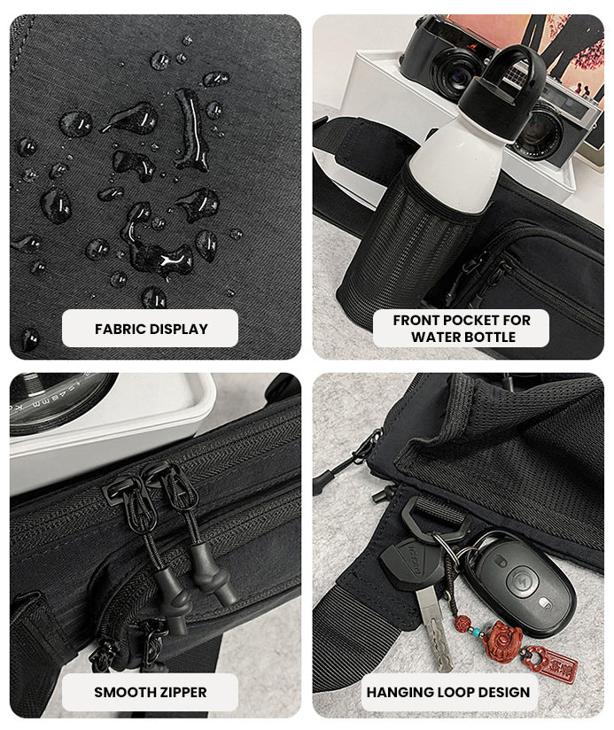 The Kryvex™ Prestige Bag by Camel Mountain – 1.4L Compact Unisex Sling Bag