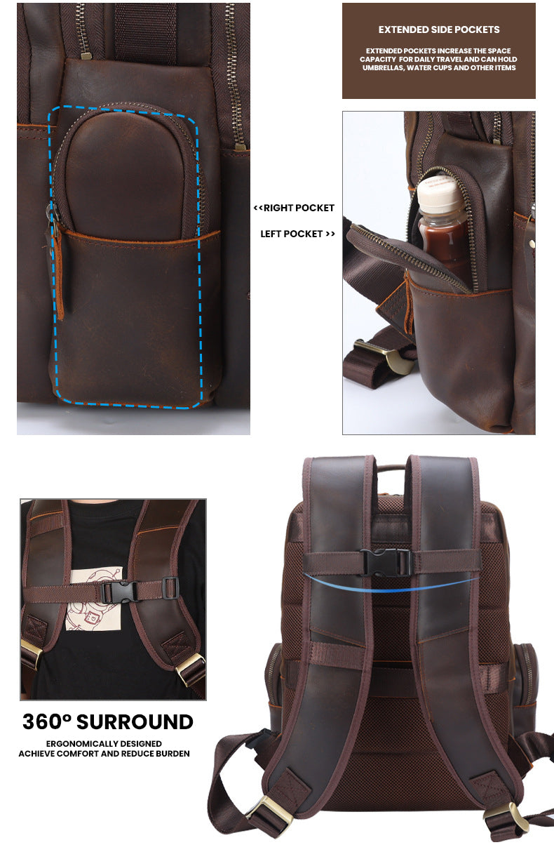 The Iridonar™ Quantum Backpack by Camel Mountain – 35L, Fits 16" Laptop