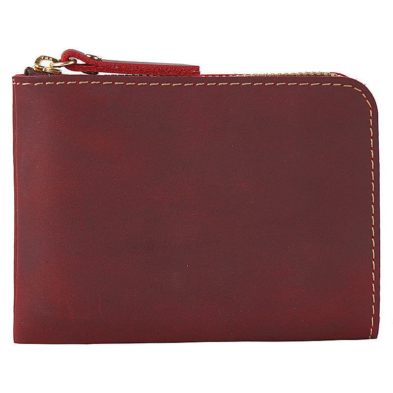 The Syltrax™ Advanced Wallet by Camel Mountain – 0.2L Genuine Leather Zipper Wallet