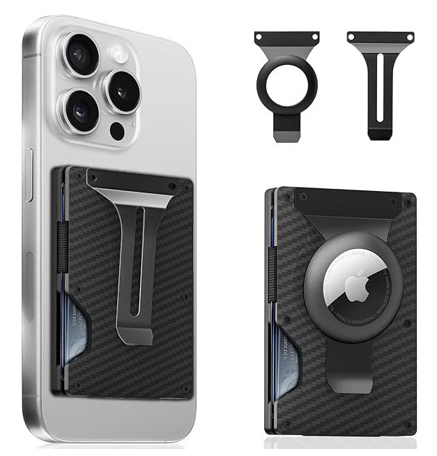 The Zayliron™ ProX Wallet by Camel Mountain – 0.08L, Ultra-Slim Magnetic Metal Wallet