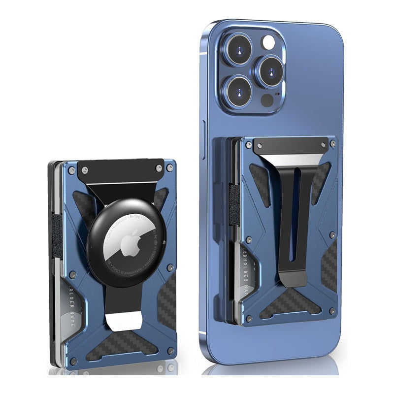 The Zayliron™ ProX Wallet by Camel Mountain – 0.08L, Ultra-Slim Magnetic Metal Wallet