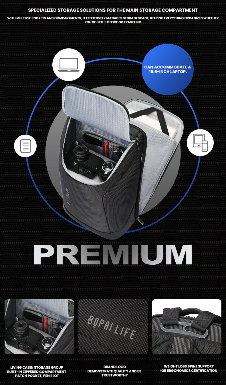 The Tharnyx™ Ultra Backpack by Camel Mountain – 35L, Fits 15.6" Laptop