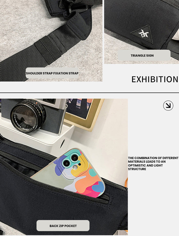 The Kryvex™ Prestige Bag by Camel Mountain – 1.4L Compact Unisex Sling Bag