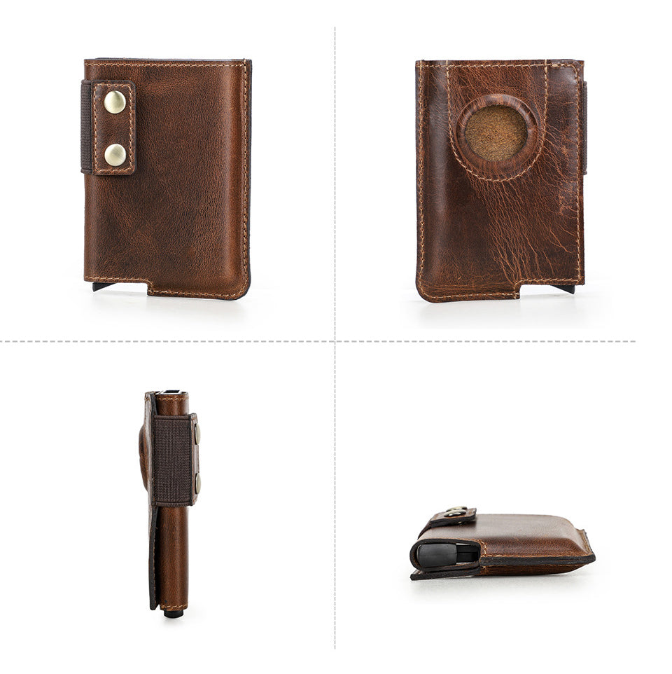 The Wrynthex™ Max Wallet by Camel Mountain – 0.3L Smart RFID Wallet with AirTag Slot