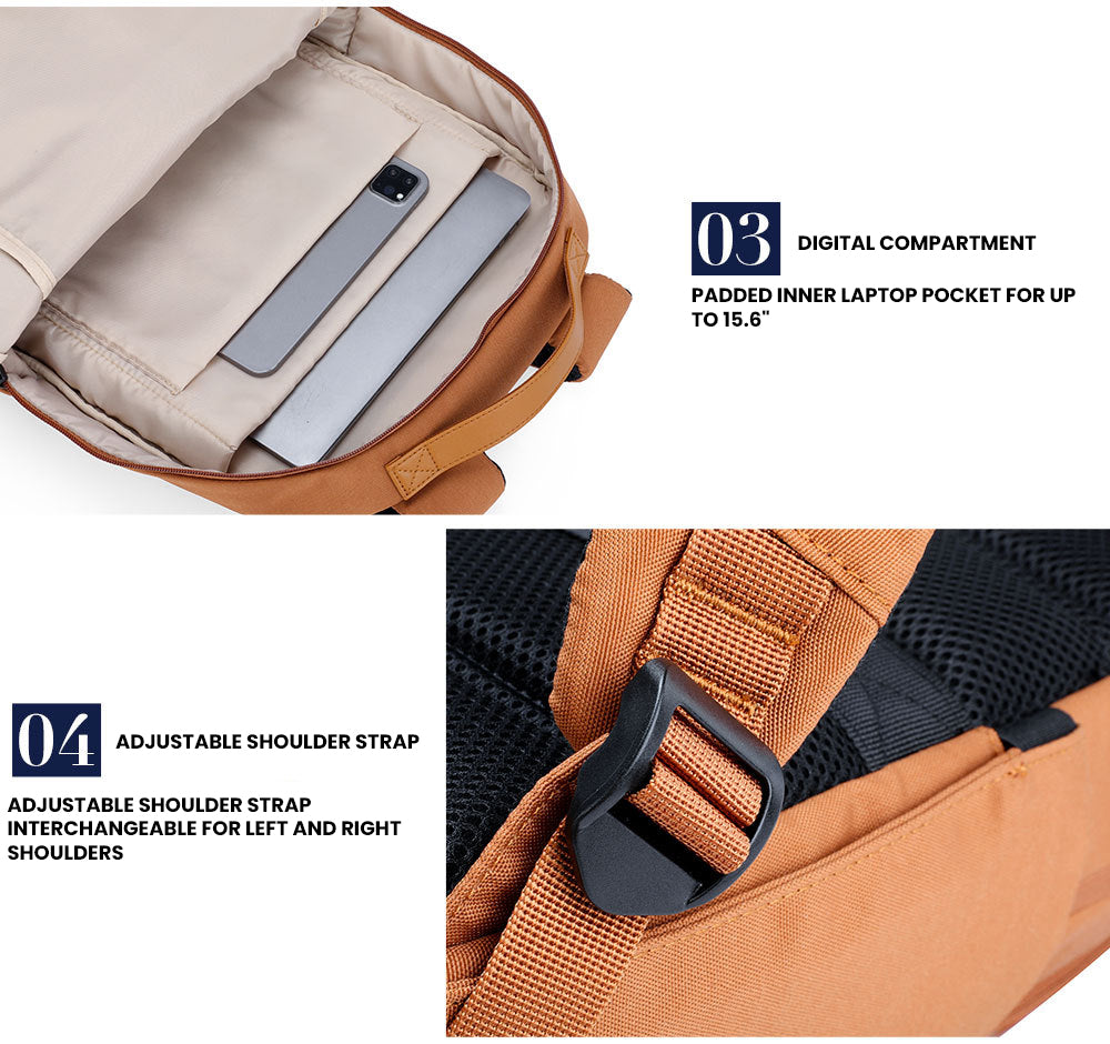 The Lyzaris™ Ultra Backpack by Camel Mountain – 17L, Fits 16" Laptop