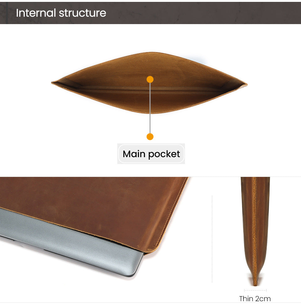 The Nyvonis™ Luxe Laptop Bag by Camel Mountain – 1L & 2L, Fits 14" & 16" Laptops