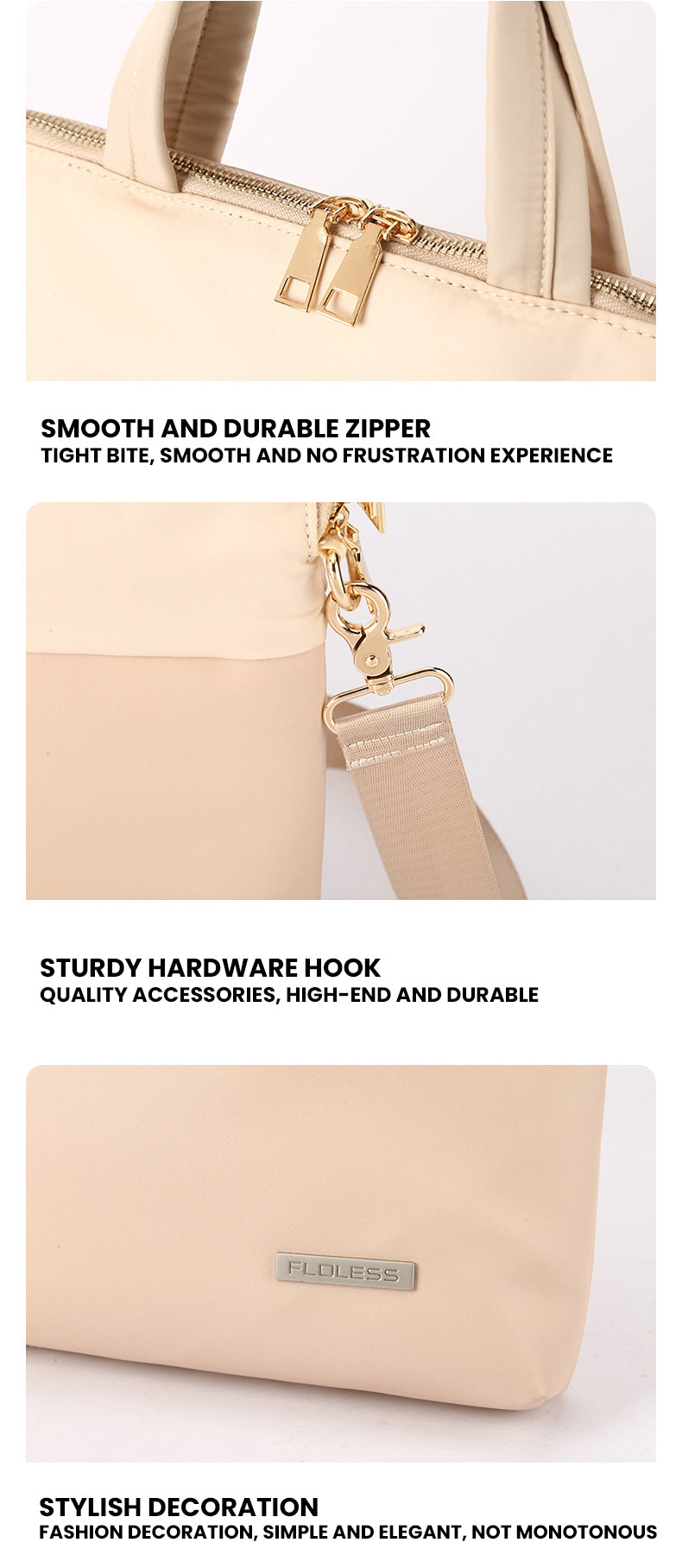 The Naxorian™ Supreme Laptop Sleeve by Camel Mountain – 6L & 7L, Fits 13.3" & 15.6" Laptops