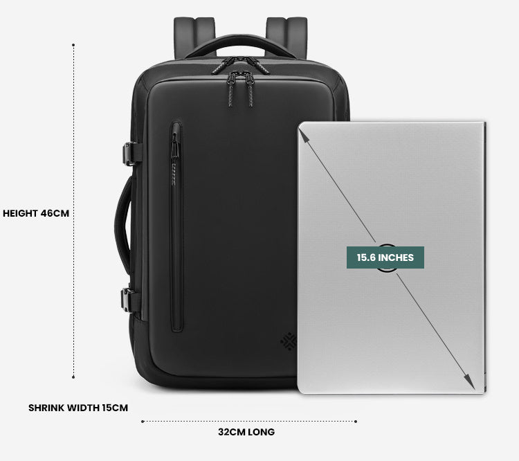 The Quanta ProX Vacuum Backpack by Camel Mountain – 35L, Fits Up to 16