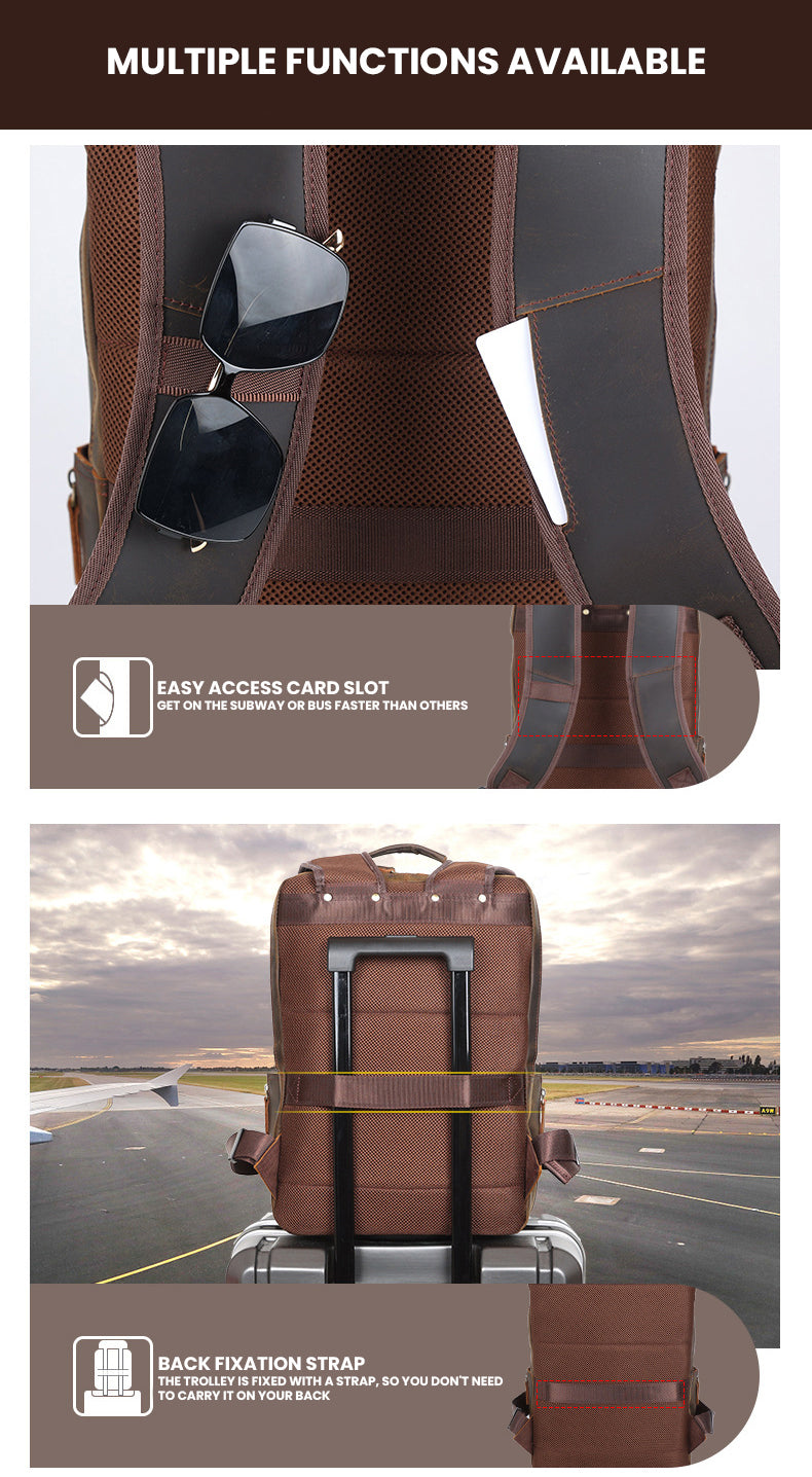 The Iridonar™ Quantum Backpack by Camel Mountain – 35L, Fits 16" Laptop