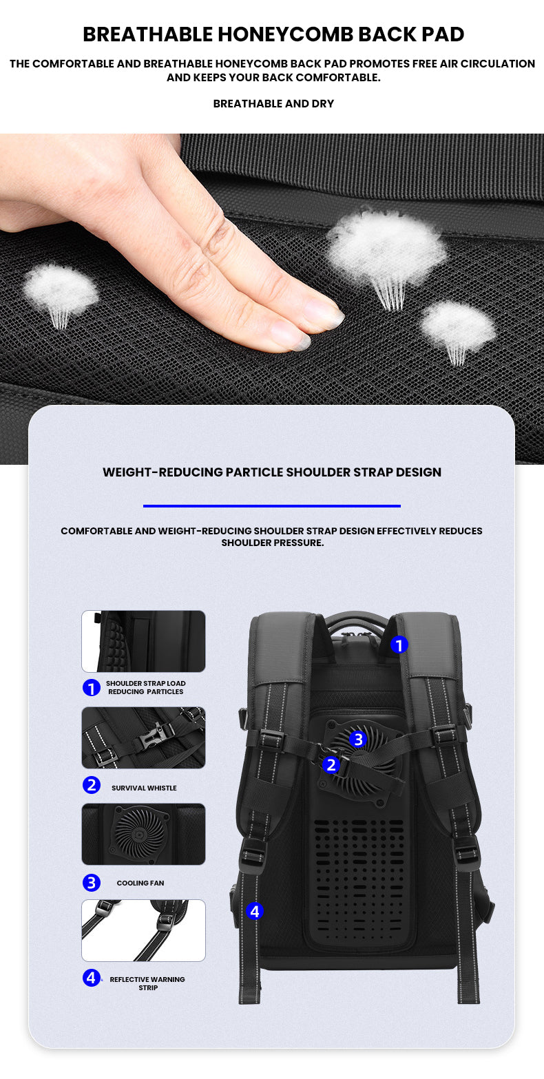 The Eronith™ Xtreme Backpack by Camel Mountain – 55L, Fits 17" Laptop