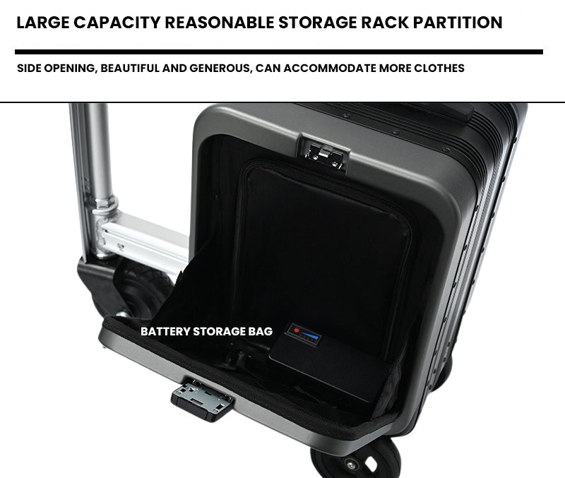 The Strenox™ Pro – Electric Ride-On Smart Luggage