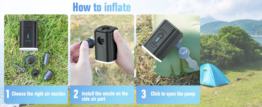 The Solaro™ Air Pump by Camel Mountain – Portable Wireless Air Pump