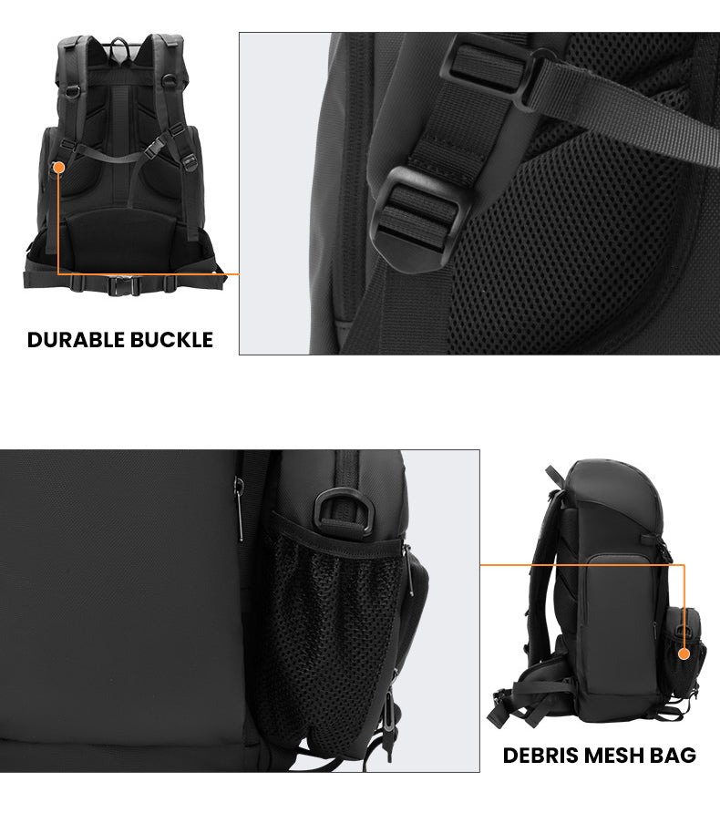 The Quoltrax™ Turbo Backpack by Camel Mountain – 35L, Fits 16" Laptop